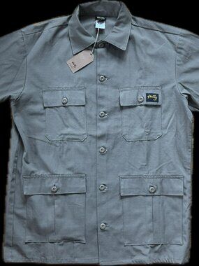 Stan Ray XL Chore Jacket Khaki Olive Cotton Made in USA 4 Pocket NWT USA